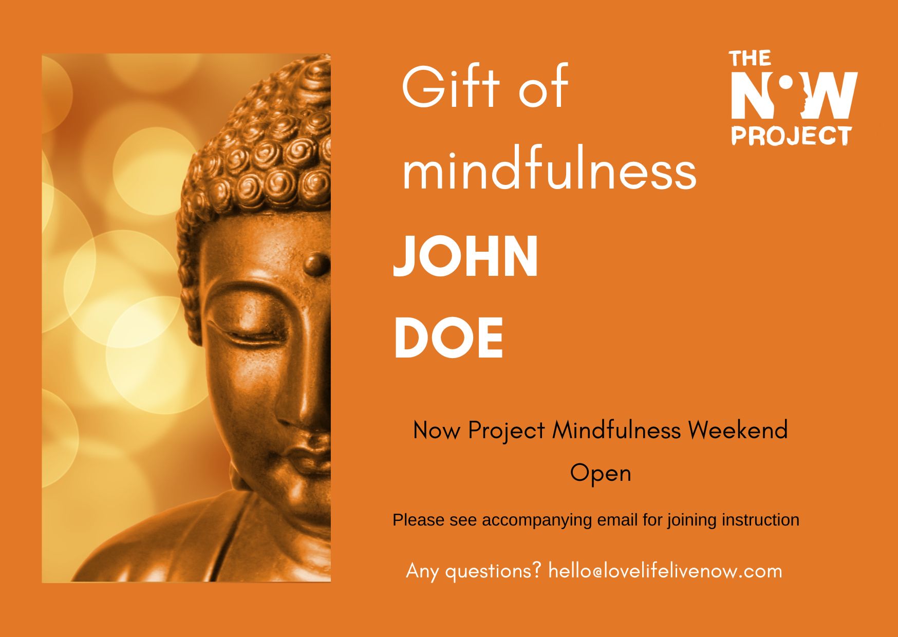 Gift Vouchers The Now Project